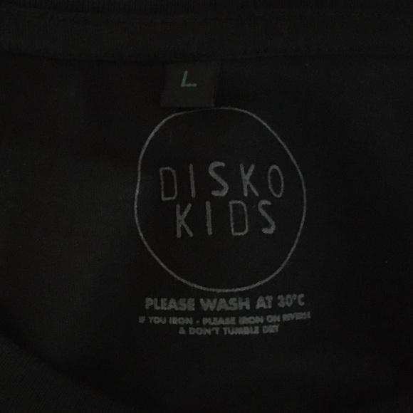 Disko Kids Atomic T-Shirt in Black and Gold NWOT - Picture 4 of 4